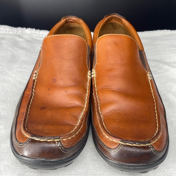 Cole Haan Men’s 11 Tucker Venetian Leather Slip On Loafers Brown Classic Summer - Picture 2 of 11